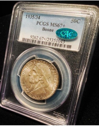1935/34 Boone MS67+ CAC PCGS