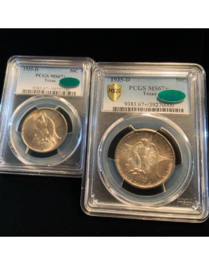 1935-D Texas MS67+ CAC PCGS