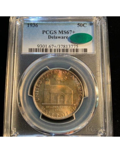 1936 Delaware MS67+ CAC PCGS