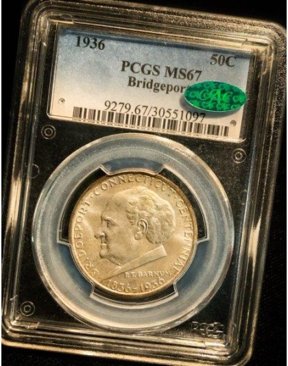 1936 Bridgeport MS67 CAC PCGS
