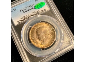 1936 Cleveland MS67 CAC PCGS