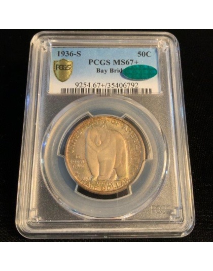 1936-S Bay Bridge MS67+ CAC PCGS