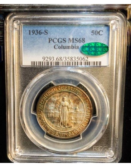 1936-S Columbia MS68 CAC PCGS