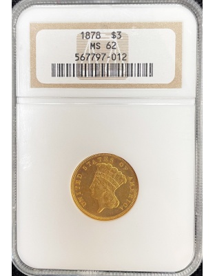 $3 Indian Princess MS-62