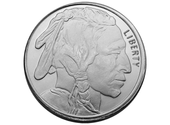 SILVER ROUNDS FRACTIONAL 1/2 OZ SILVER ROUND BUFFALO