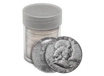 $10 Face Value Roll of 90% Silver Half Dollars