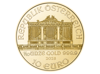 AUSTRIAN GOLD 2025 1/10 OZ AUSTRIAN GOLD PHILHARMONIC