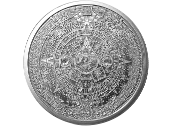 SILVER ROUNDS 1 OZ 1 OZ SILVER ROUND AZTEC CALENDAR
